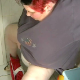 A fat woman takes a shit while sitting on a toilet in several scenes. Over 10 minutes.